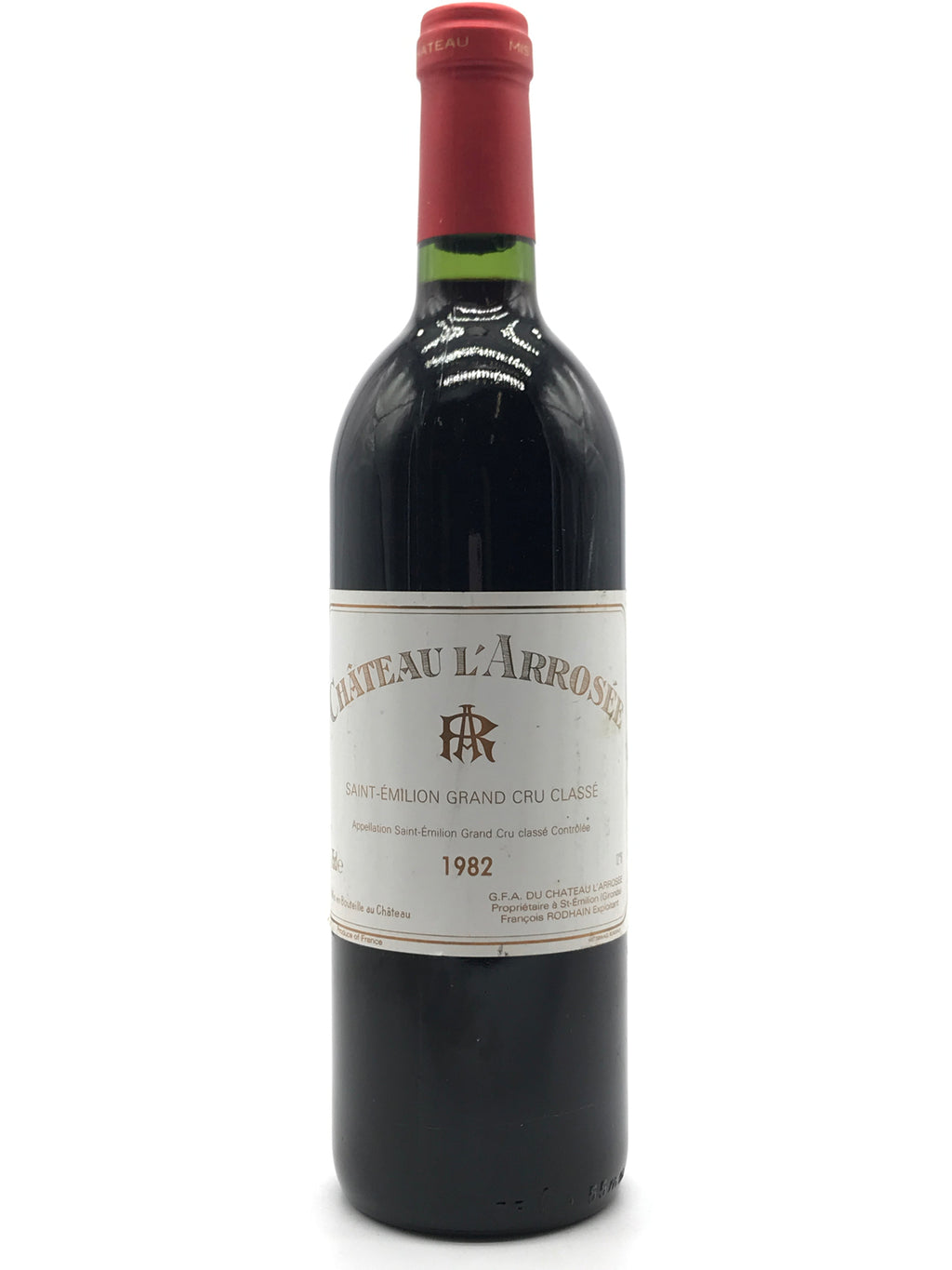 1982 Chateau L'Arrosee, Grand Cru Classe, Saint-Emilion Grand Cru, Bot