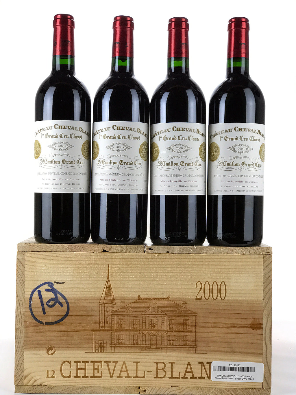 2000 Chateau Cheval Blanc, Saint-Emilion, Case of 12 btls