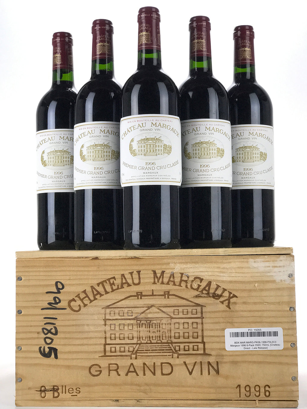 1996 Chateau Margaux, Margaux, Case of 6 btls, [Chateau Direct - Late