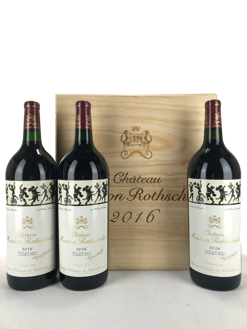 2016 Chateau Mouton Rothschild, Pauillac, Case of 3 Magnum