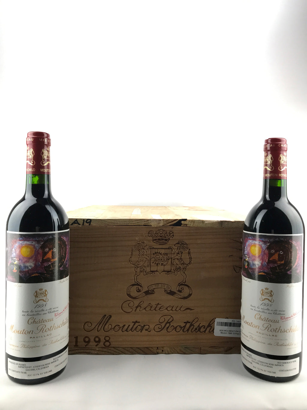 1998 Chateau Mouton Rothschild, Pauillac, Case of 12 btls