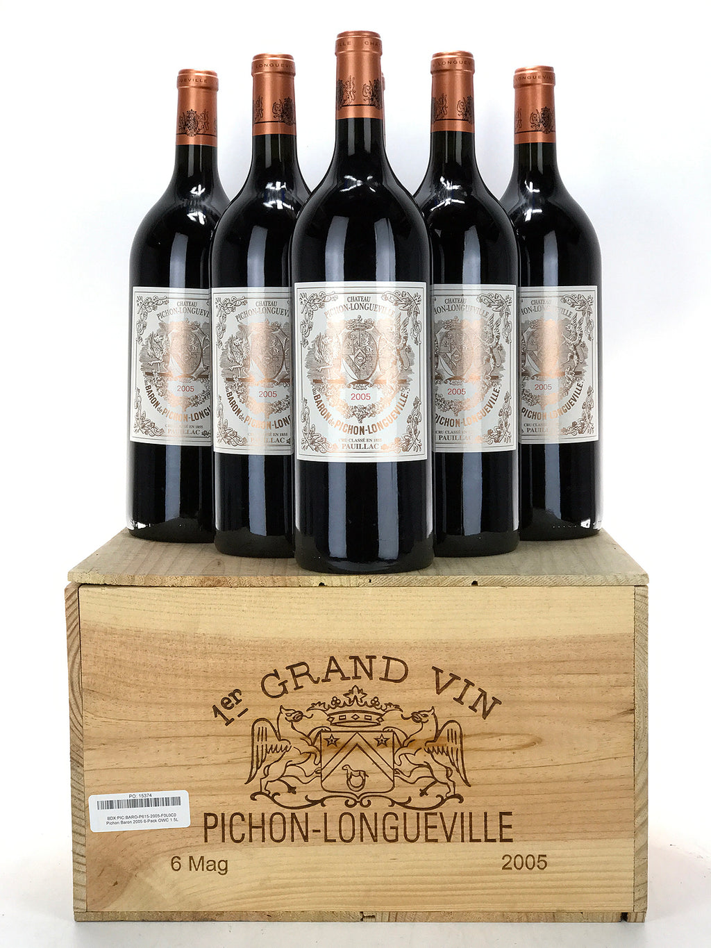 2005 Chateau Pichon-Longueville Baron, Pauillac, Case of 6 Magnum