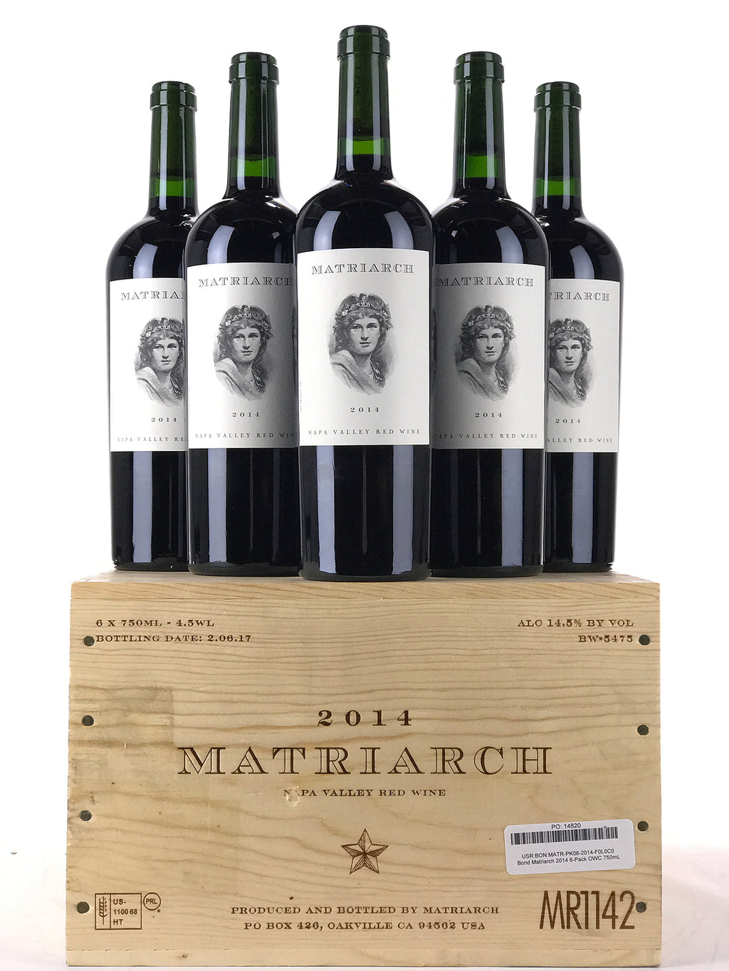 2014 Bond, Matriarch, Napa Valley, Case of 6 Btls