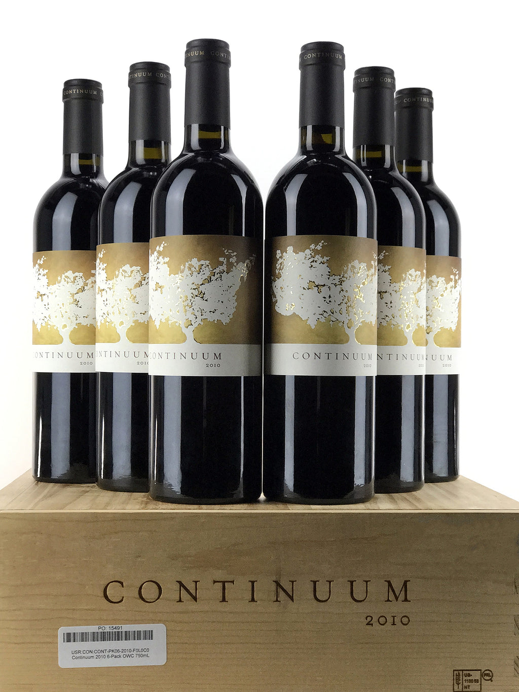 コンティニュアム　Continuum Napa Valley Red 2010 2010 Continuum, Napa Valley, Case of 6 btls