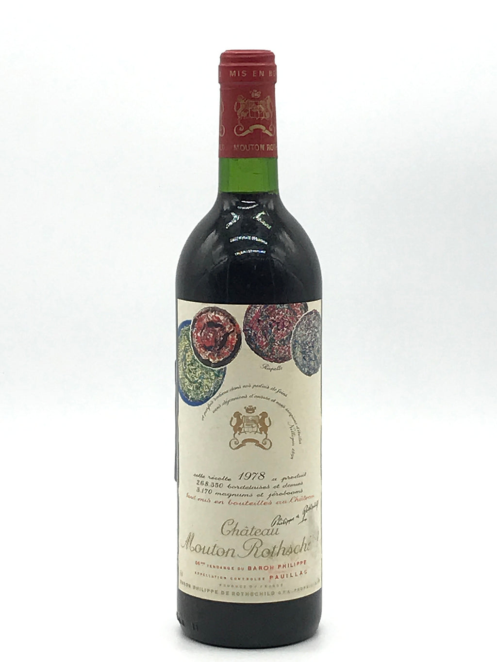 Château Mouton Rothschild 1978 750ml 1978 Chateau Mouton Rothschild, Pauillac, Bottle (750ml)