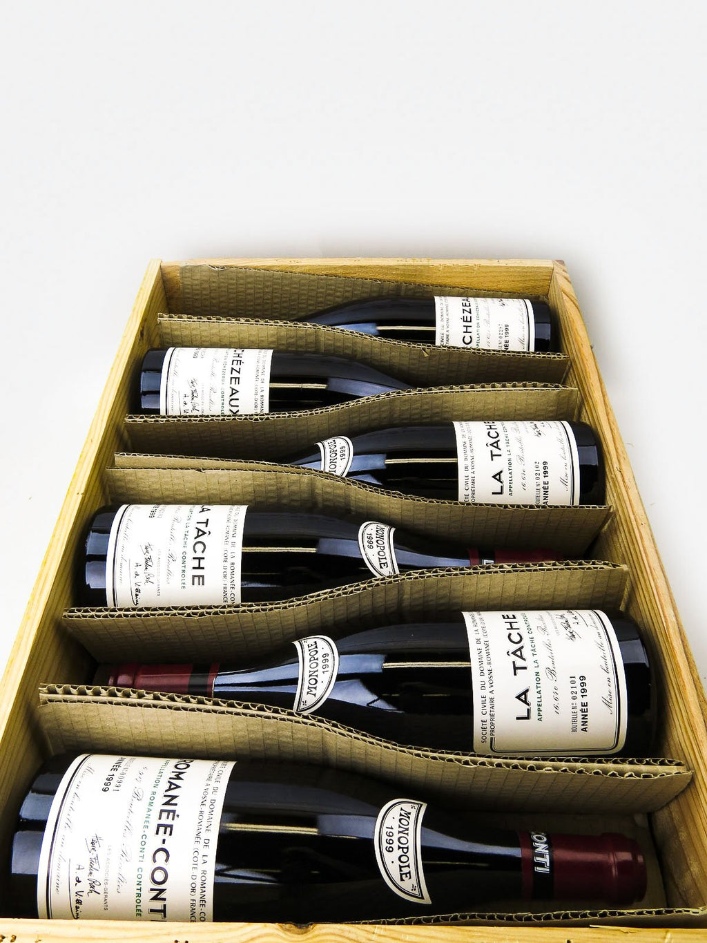 空き瓶 Domaine de la Romanee-Conti 1999 BURDRCDRAS-PK12-1999-