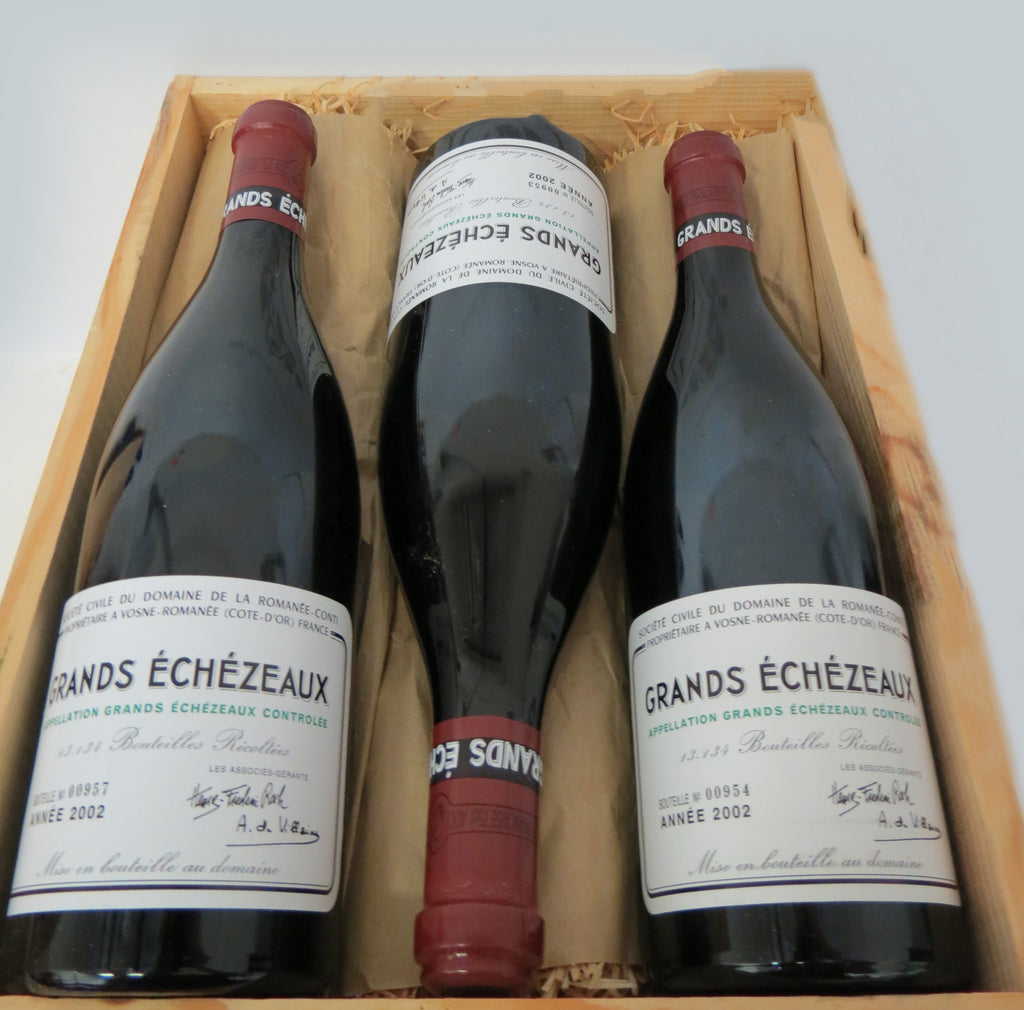 2002 Domaine de la Romanee-Conti, DRC, Grands Echezeaux Grand Cru, Case of  6 btls