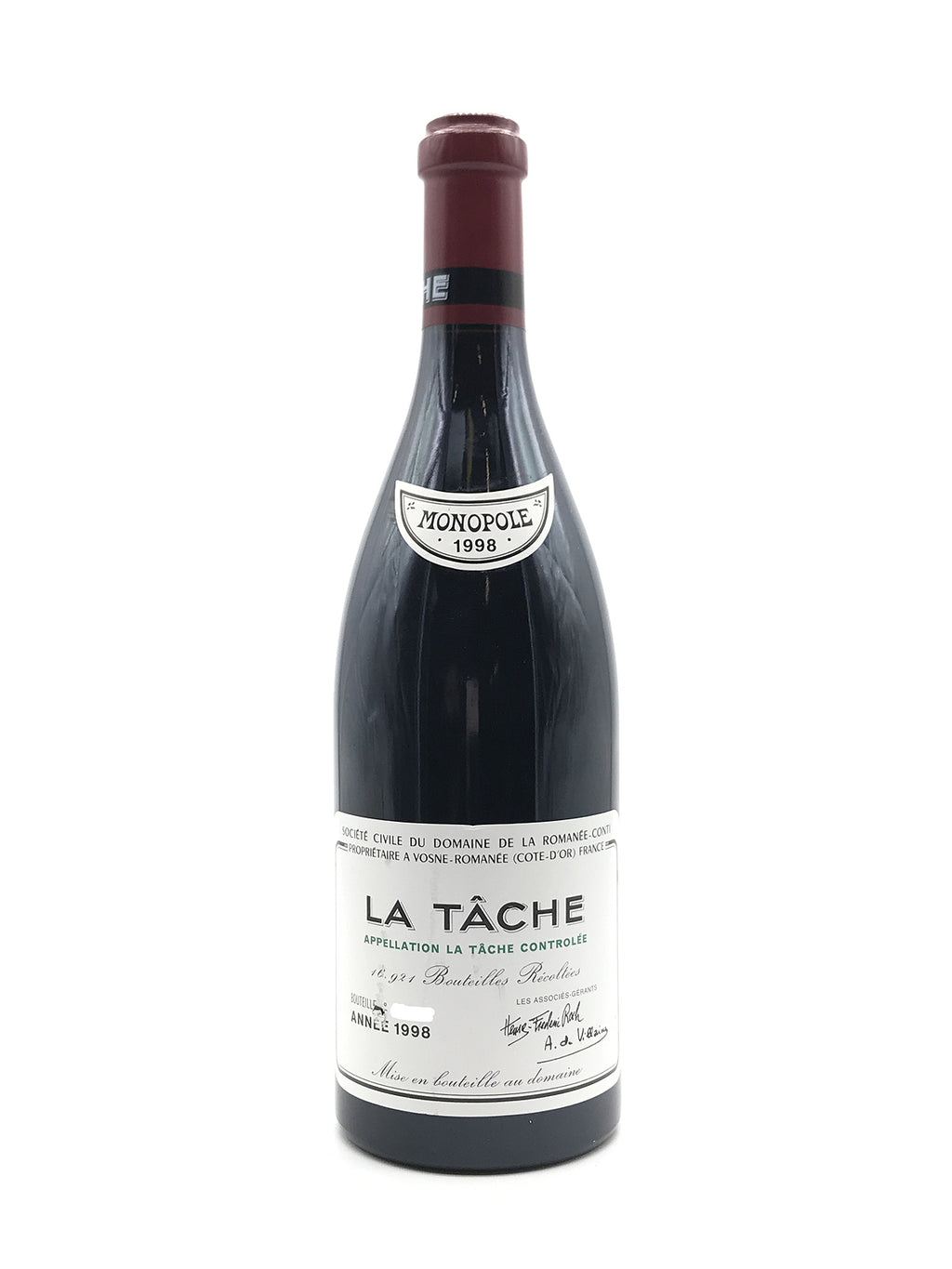 DRC LA TÂCHE 1998 750ml ロマネコンティ ラ ターシュ BURDRCDRLT-0750-1998-