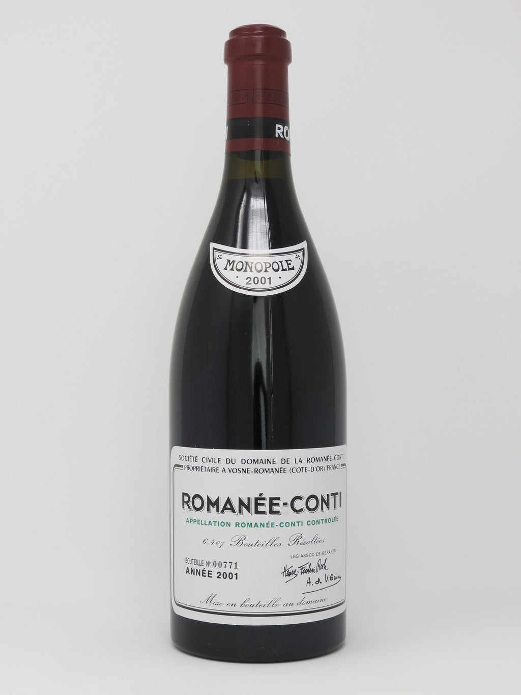 2001 Domaine de la Romanee-Conti, DRC, Romanee-Conti Grand Cru, Bottle  (750ml)