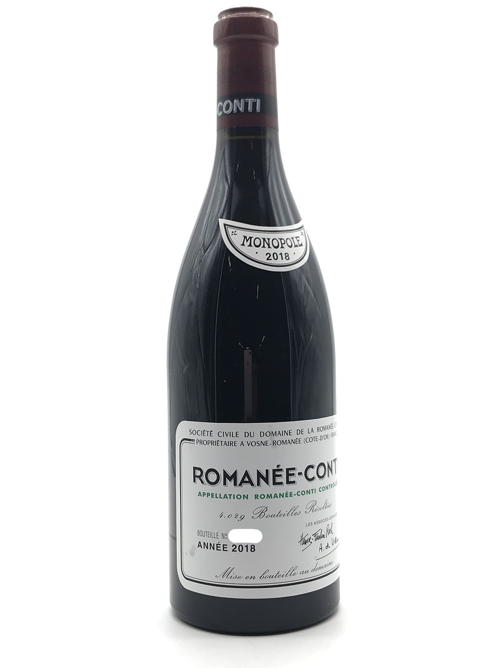 Domaine de la Romanee Conti Roman2018瓶のみ 2018 Domaine de la Romanee-Conti, Romanee-Conti Grand Cru