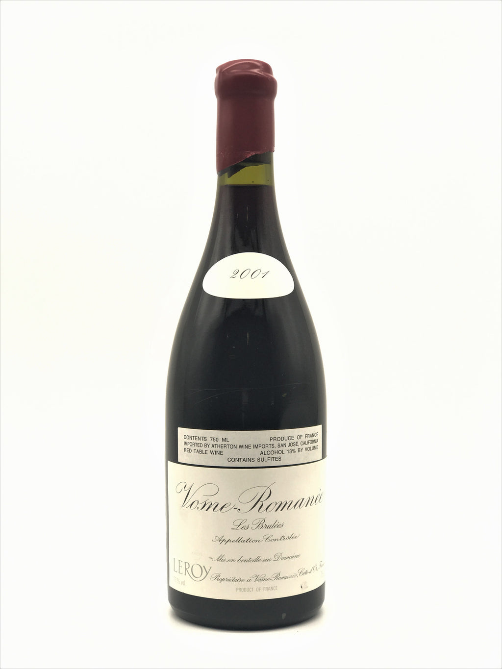 2001 Domaine Leroy, Vosne-Romanee Premier Cru, Aux Brulees