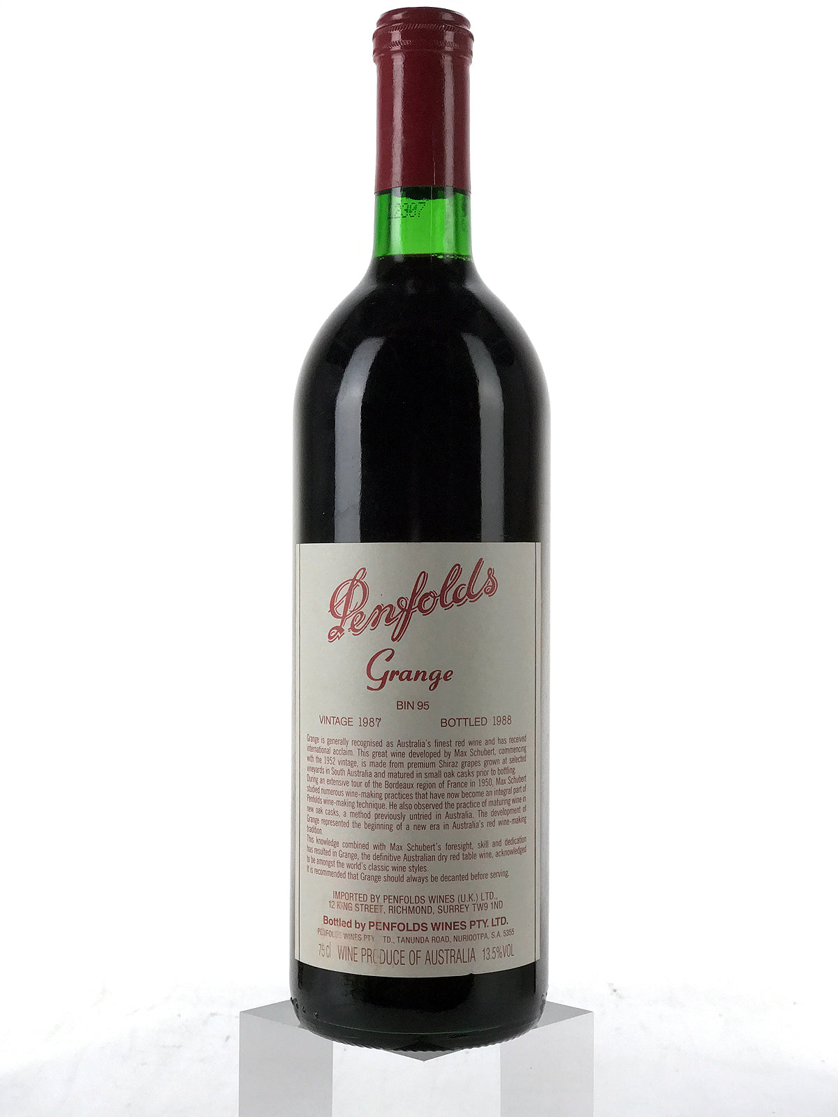 Penfolds シラーズ 750ml(グランジ　ハ−ミテイジ 1989年) 1987 Penfolds, Grange Hermitage, South Australia, Bottle (750ml)