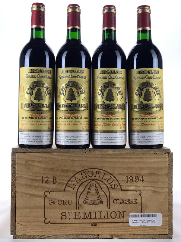 1994 Chateau Angelus, Saint-Emilion, Case of 12 btls