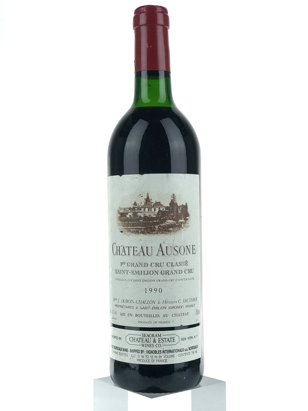 1990 Chateau Ausone, Saint-Emilion, Bottle (750ml) [Top Shoulder, Slightly Soiled Label]