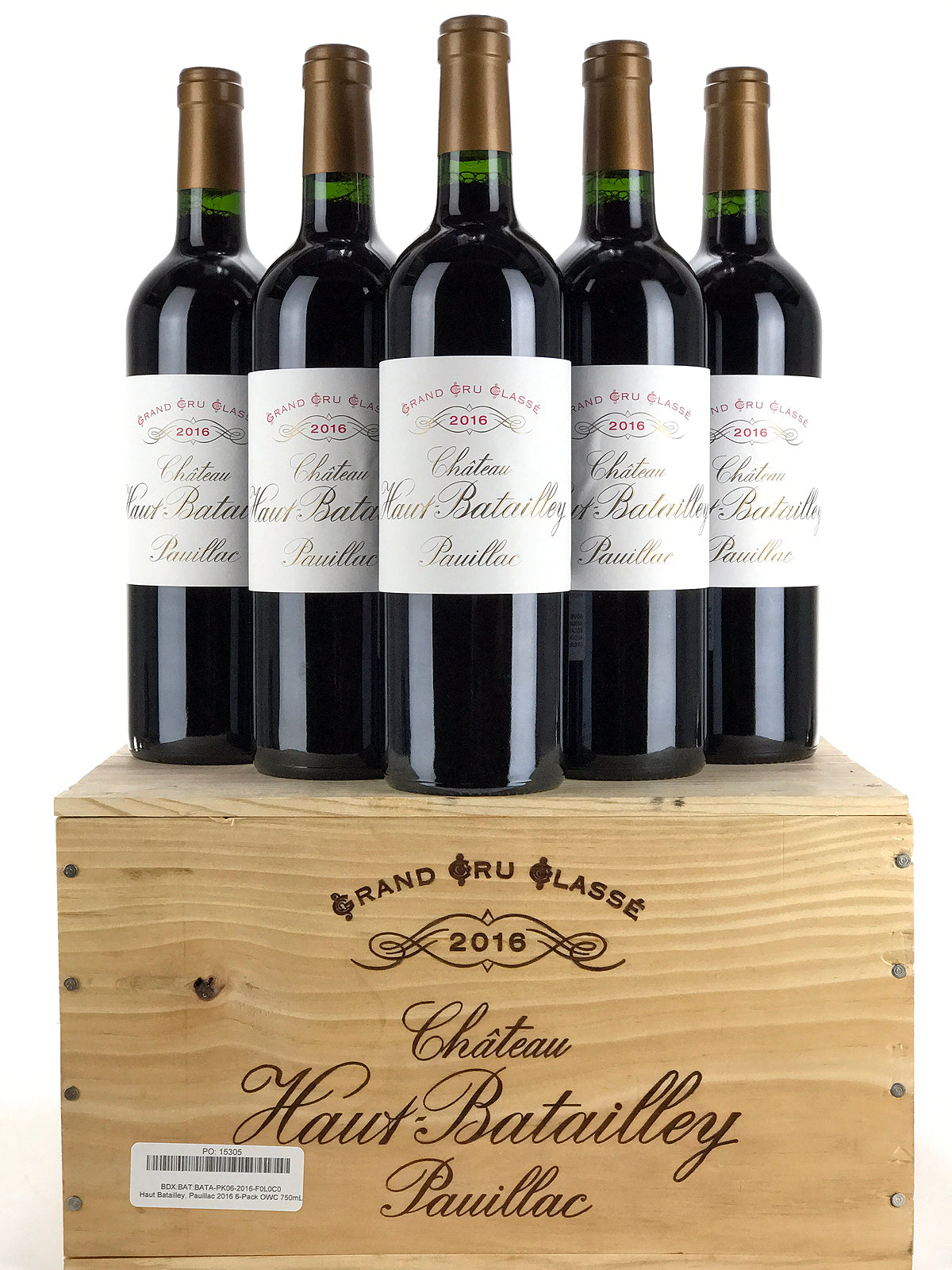 2016 Chateau Haut-Batailley, Pauillac, Case of 6 btls