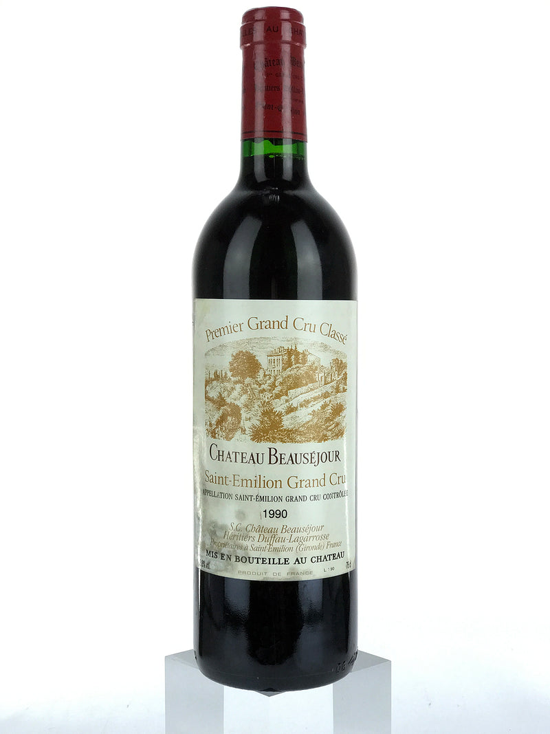 1990 Duffau-Lagarrosse Chateau Beausejour, Saint-Emilion Grand Cru, Bottle (750ml) [Slightly Bin Soiled Label]