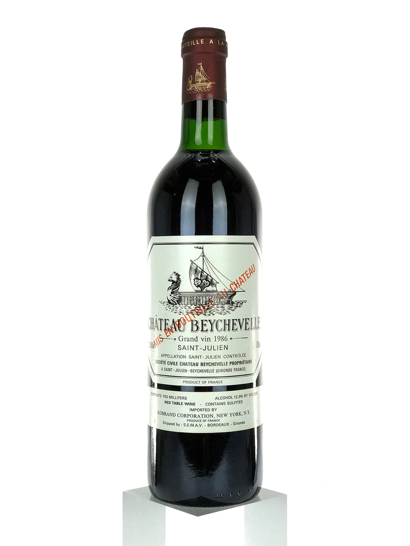 1986 Chateau Beychevelle, Saint-Julien, Bottle (750ml) [Top Shoulder]