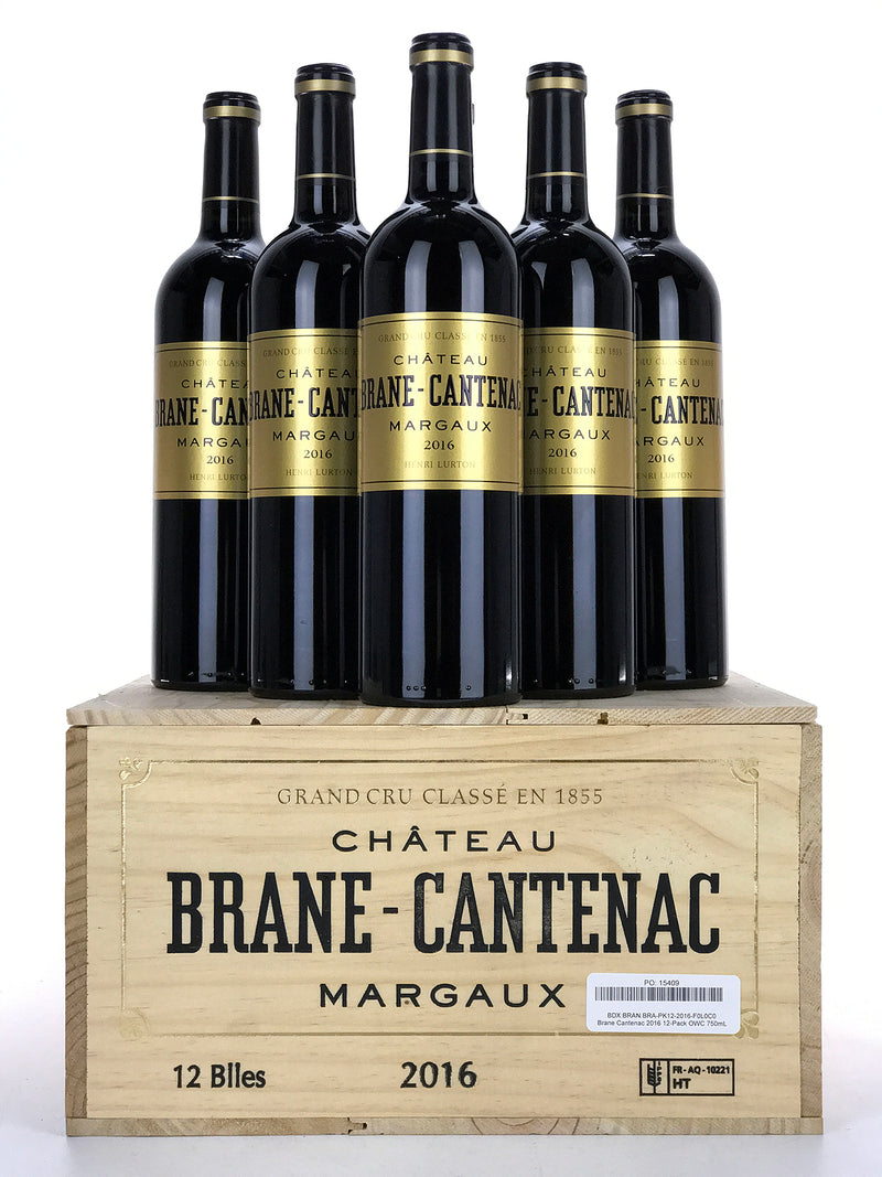 2016 Chateau Brane-Cantenac, Margaux, Case of 12 btls