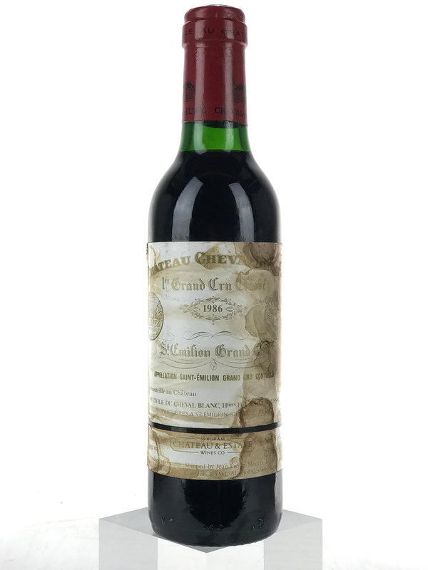 1986 Chateau Cheval Blanc, Saint-Emilion, Half Bottle (375ml) [Soiled Label]