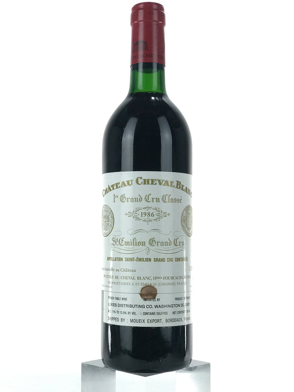 1986 Chateau Cheval Blanc, Saint-Emilion, Bottle (750ml) [Soiled Label]