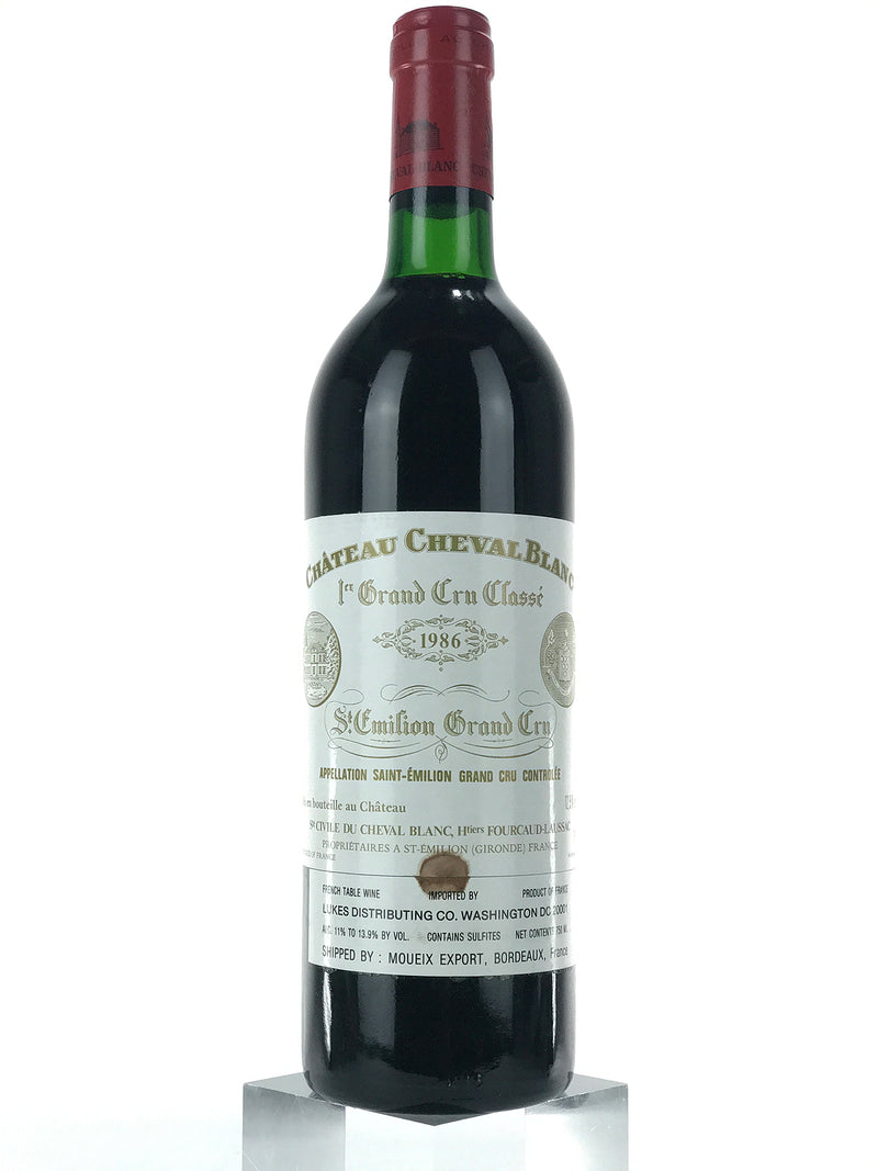 1986 Chateau Cheval Blanc, Saint-Emilion, Bottle (750ml) [Soiled Label]