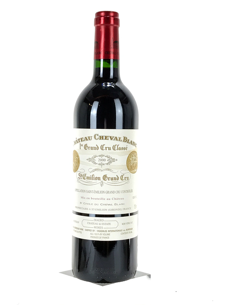 2000 Chateau Cheval Blanc, Saint-Emilion, Bottle (750ml) [Wine Stained Label from Broken Bottle]