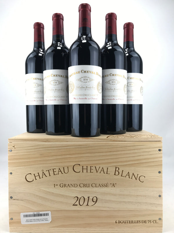 2019 Chateau Cheval Blanc, Premier Grand Cru Classe A, Saint-Emilion Grand Cru, Case of 6 btls