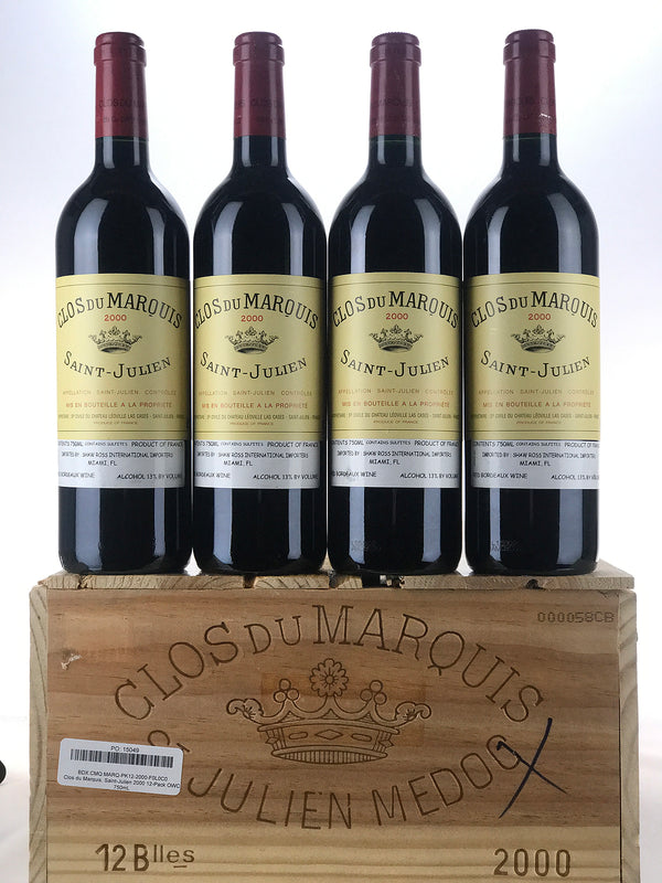 2000 Clos du Marquis, Saint-Julien, Case of 12 Bottles