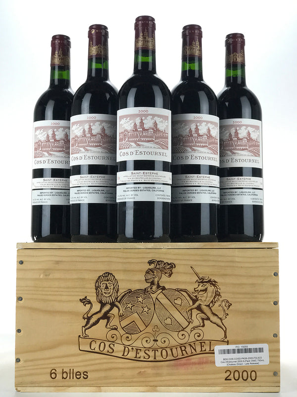 Cos d'Estournel 2000 6-Pack OWC 750mL [Chateau Direct - Late Release]