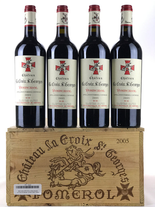 2005 Chateau La Croix Saint-Georges, Pomerol, Case of 12 Btls