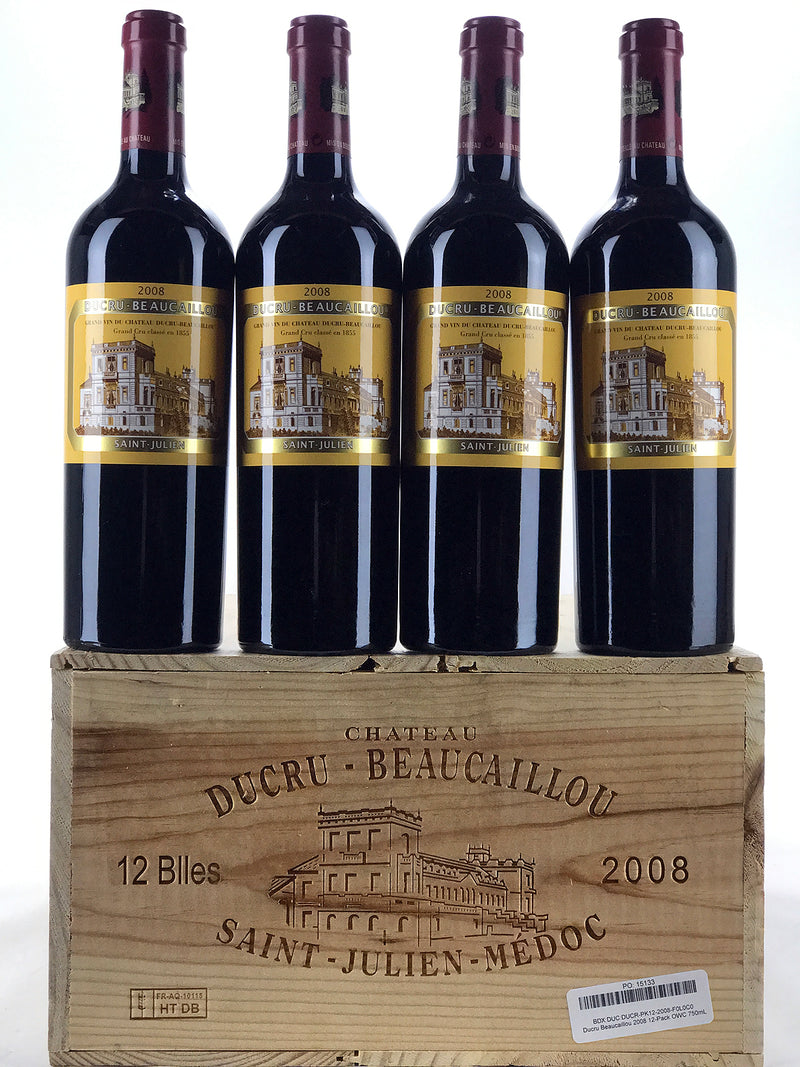 2008 Chateau Ducru-Beaucaillou, Saint-Julien, Case of 12 btls