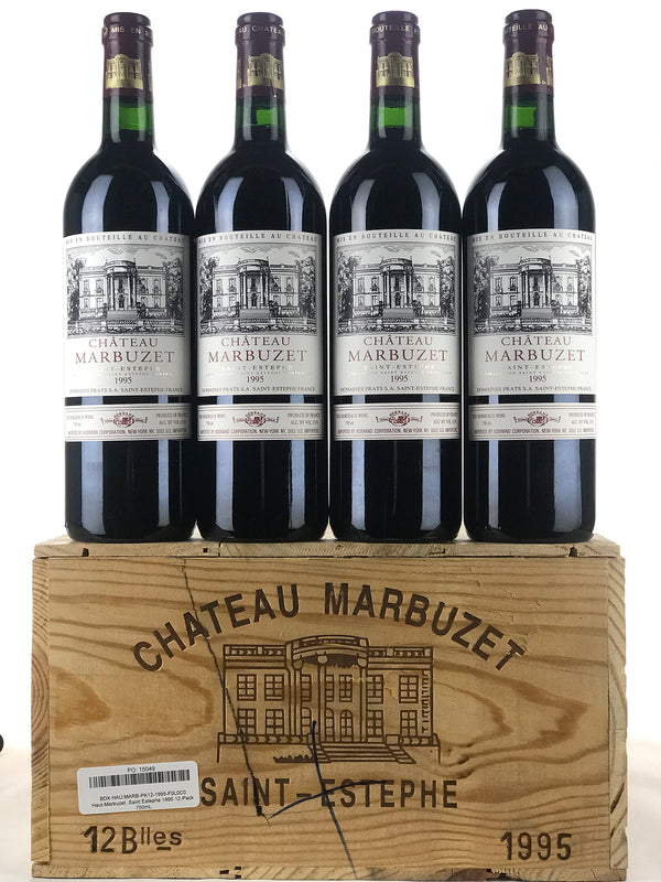 1995 Chateau Haut-Marbuzet, Saint Estephe, Case of 12 Bottles