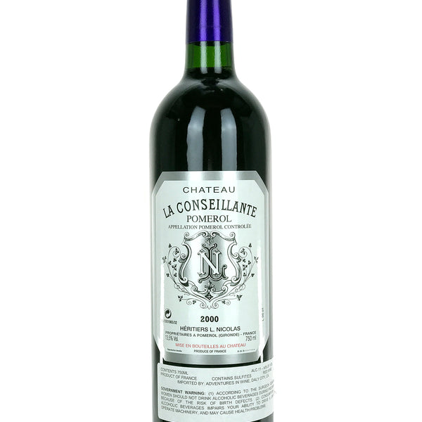 ワイン Chateau La Conseillante Pomerol 2000 2000 Chateau La Conseillante, Pomerol, Bottle (750ml)