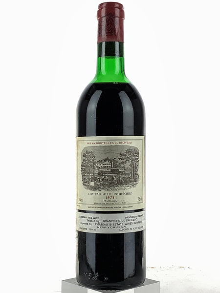 ワイン 1978 Chateau Lafite Rothschild 1978 Chateau Lafite Rothschild, Pauillac, Bottle (750ml) [High Shoulde