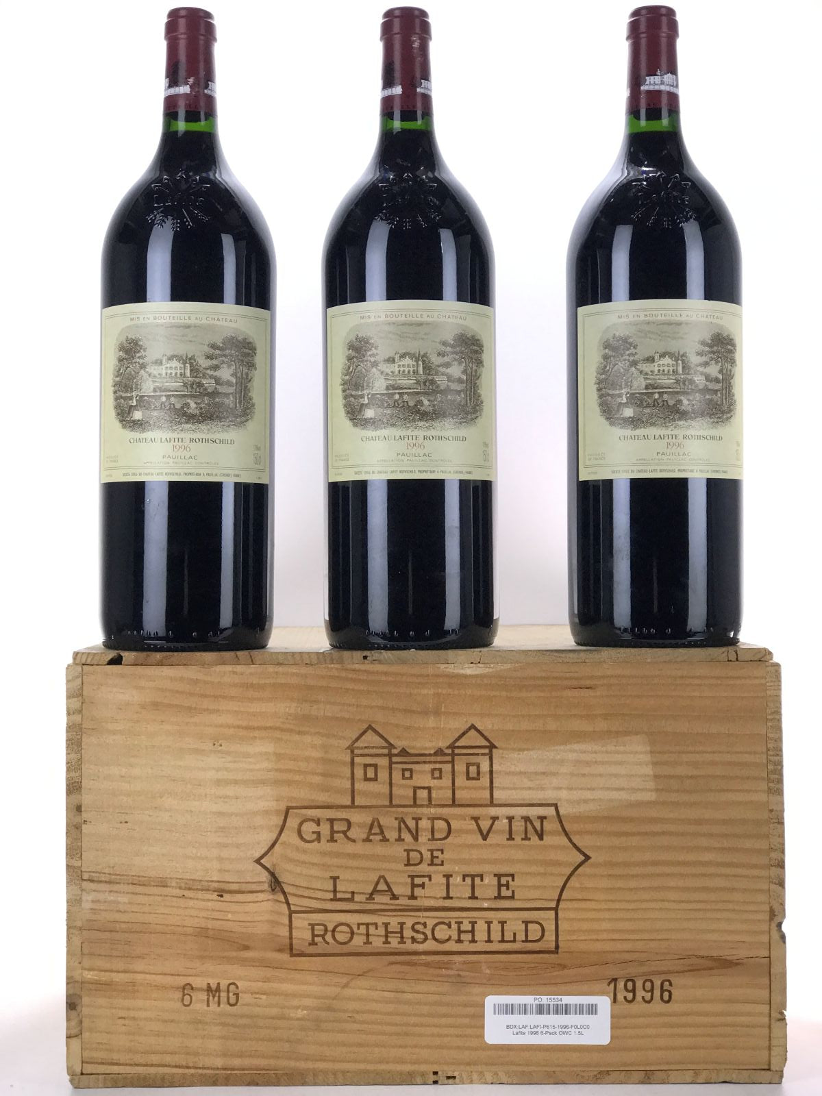 1996 Chateau Lafite Rothschild, Pauillac, Case of 6 Magnum