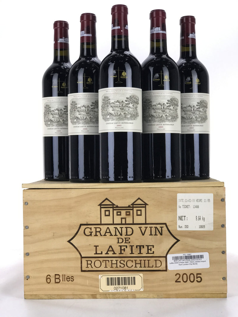 2005 Chateau Lafite Rothschild, Pauillac, Case of 6 btls, [Direct Impo