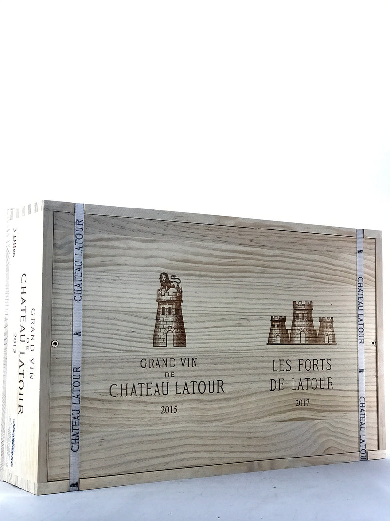 Chateau Latour Assortment Case, Paulliac [3 ea 2015 Latour & 3 ea 2017 Les Forts de Latour, Banded - 400 Produced], Case of 6 Bottles