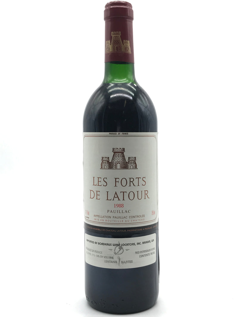 1988 Les Forts de Latour, Pauillac, Bottle (750ml)  [Top Shoulder]