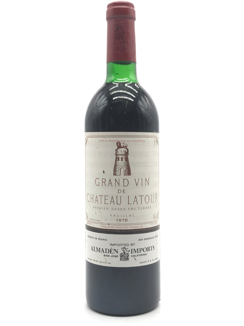 1978 Chateau Latour, Premier Cru Classe, Pauillac, Bottle (750ml)