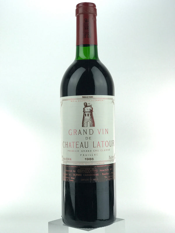 1986 Chateau Latour, Pauillac, Bottle (750ml) [Top Shoulder]