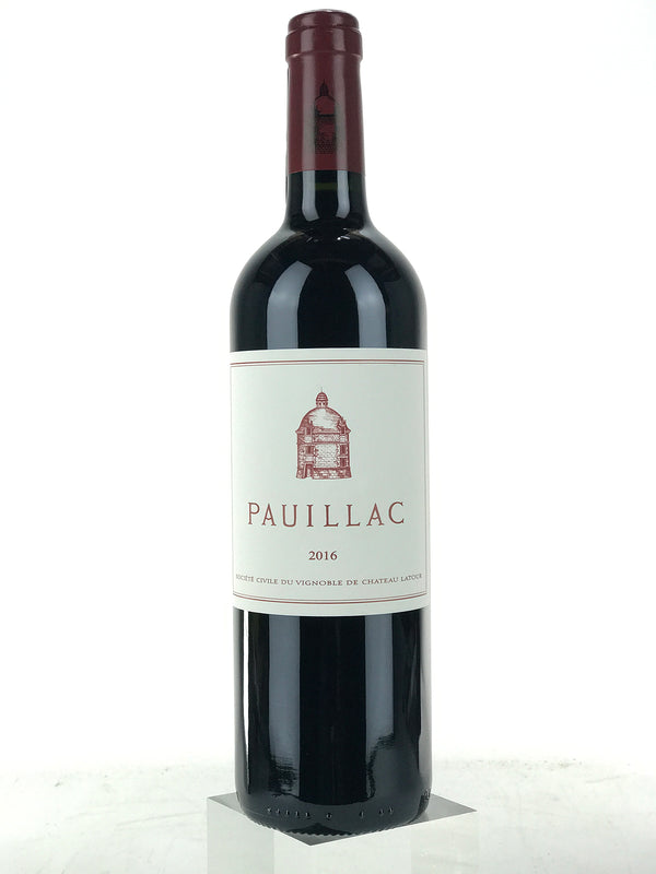 2016 Chateau Latour Le Pauillac de Latour, Pauillac, Bottle (750ml)