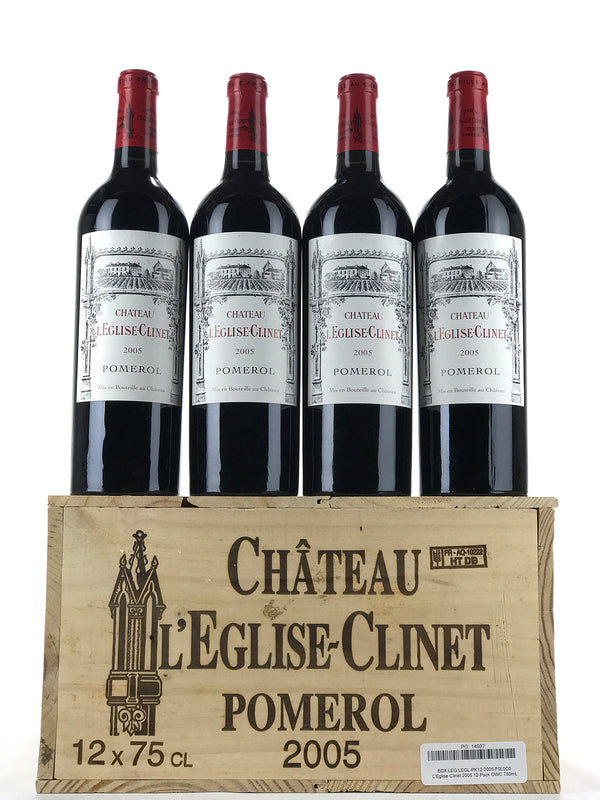 2005 Chateau L'Eglise-Clinet, Pomerol, Case of 12 btls