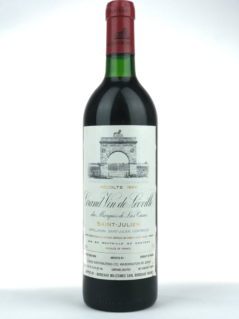 1986 Chateau Leoville-Las Cases, Grand Vin, Saint-Julien, Bottle (750ml) [Top Shoulder]