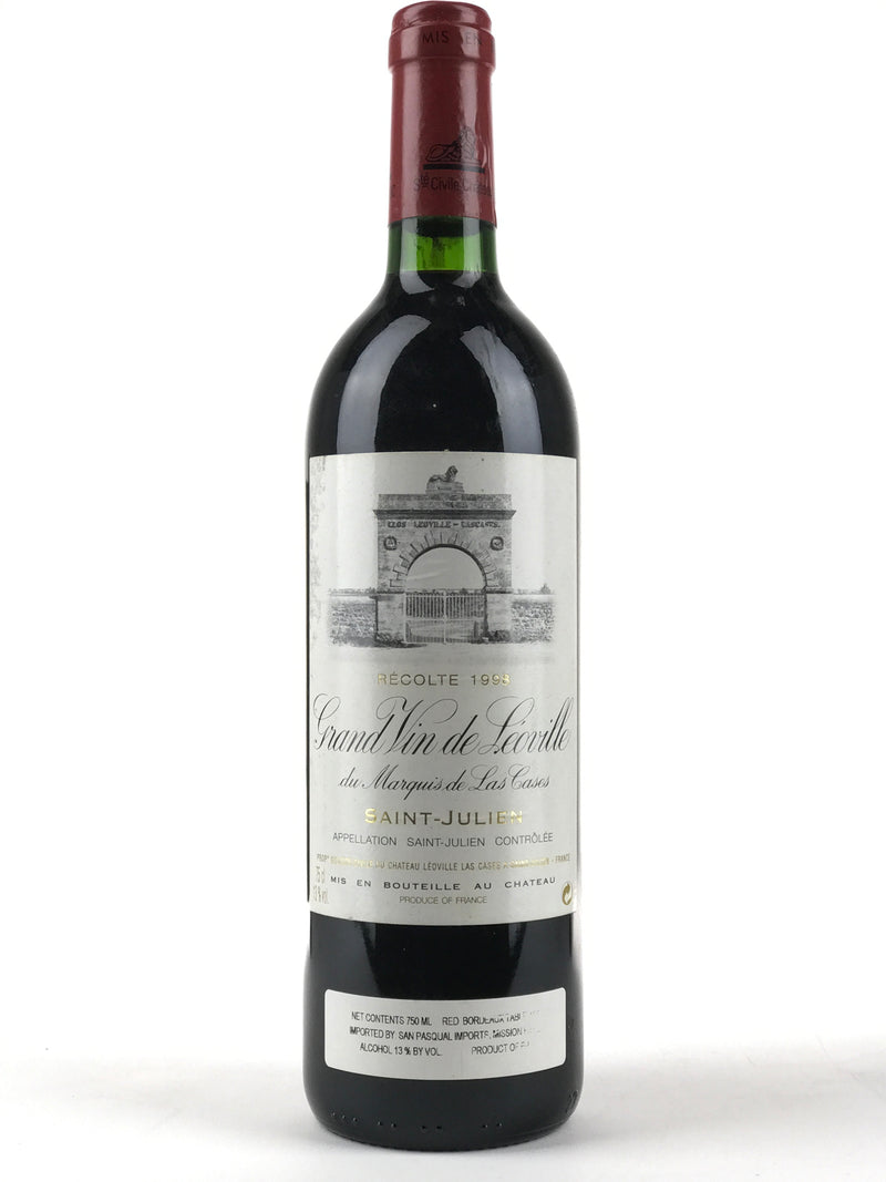 1998 Chateau Leoville-Las Cases, Grand Vin, Saint-Julien, Bottle (750ml)