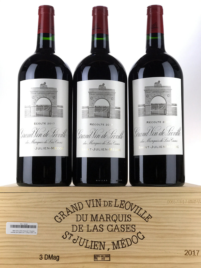 2017 Chateau Leoville-Las Cases, Grand Vin, Saint-Julien, Case of 3 D/Magnum