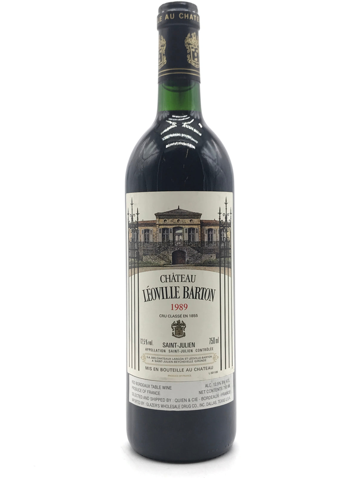 1989 Chateau Leoville Barton, Saint-Julien, Bottle (750ml)