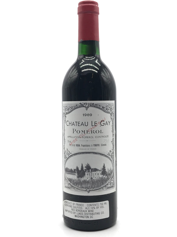 1989 Chateau Le Gay, Pomerol, Bottle (750ml)
