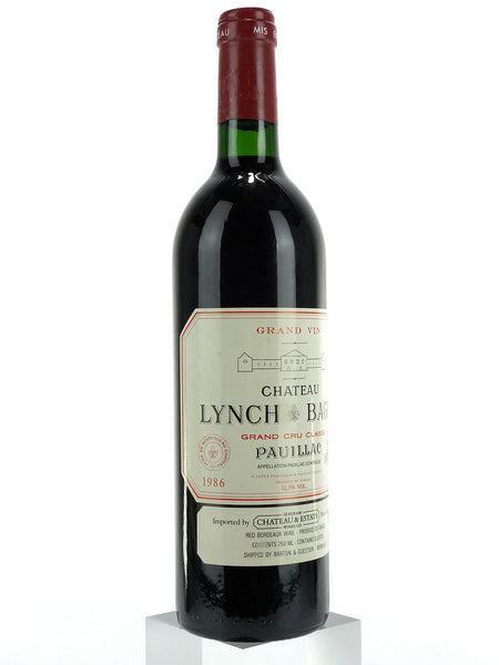 1986 Chateau Lynch-Bages, Pauillac, Bottle (750ml) [Slightly Corroded