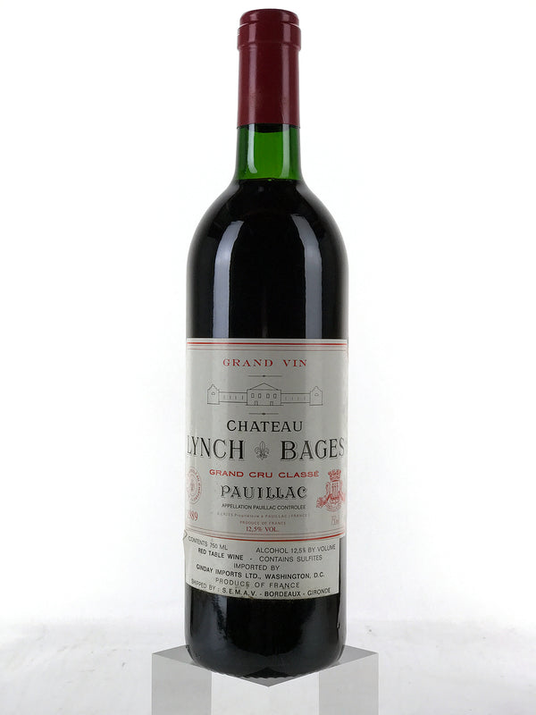 1989 Chateau Lynch-Bages, Pauillac, Bottle (750ml) [Top Shoulder]