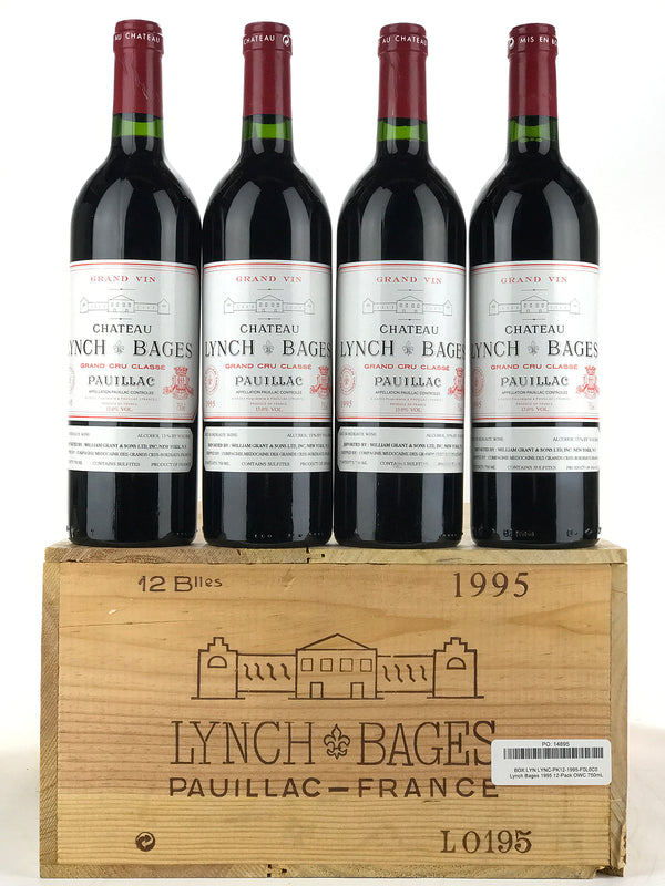 1995 Chateau Lynch-Bages, Pauillac, Case of 12 btls